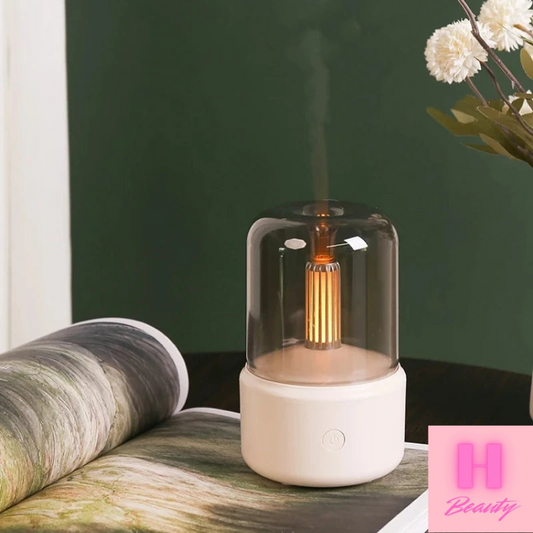 Diffuseur d’Huiles Essentielles avec Lumière Chandelle – H Beauty